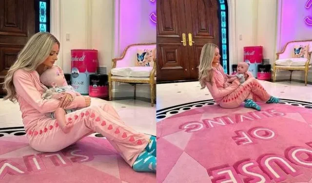 Paris Hilton orgulhosamente apresenta seu filho de 6 meses de sua mansão: Barbie agora é mãe