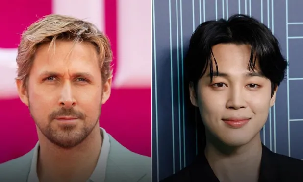 Ryan Gosling überrascht BTS Jimin mit einem Gitarrengeschenk von „Barbie“