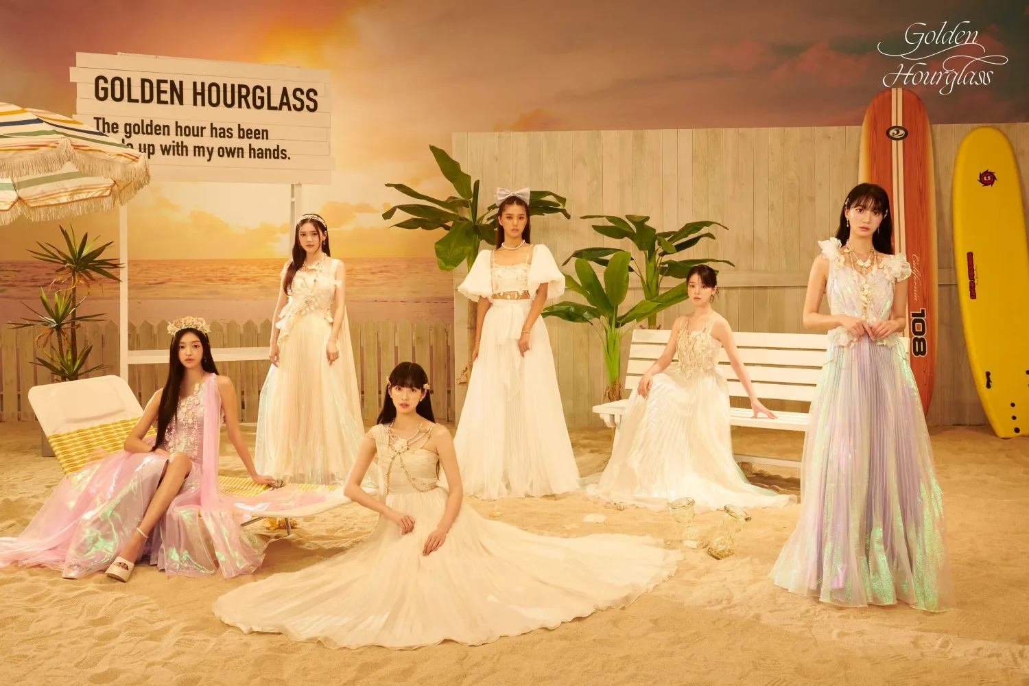 'Comeback' OH MY GIRL, 'Golden Hourglass' lyric poster abierto... emoción inigualable