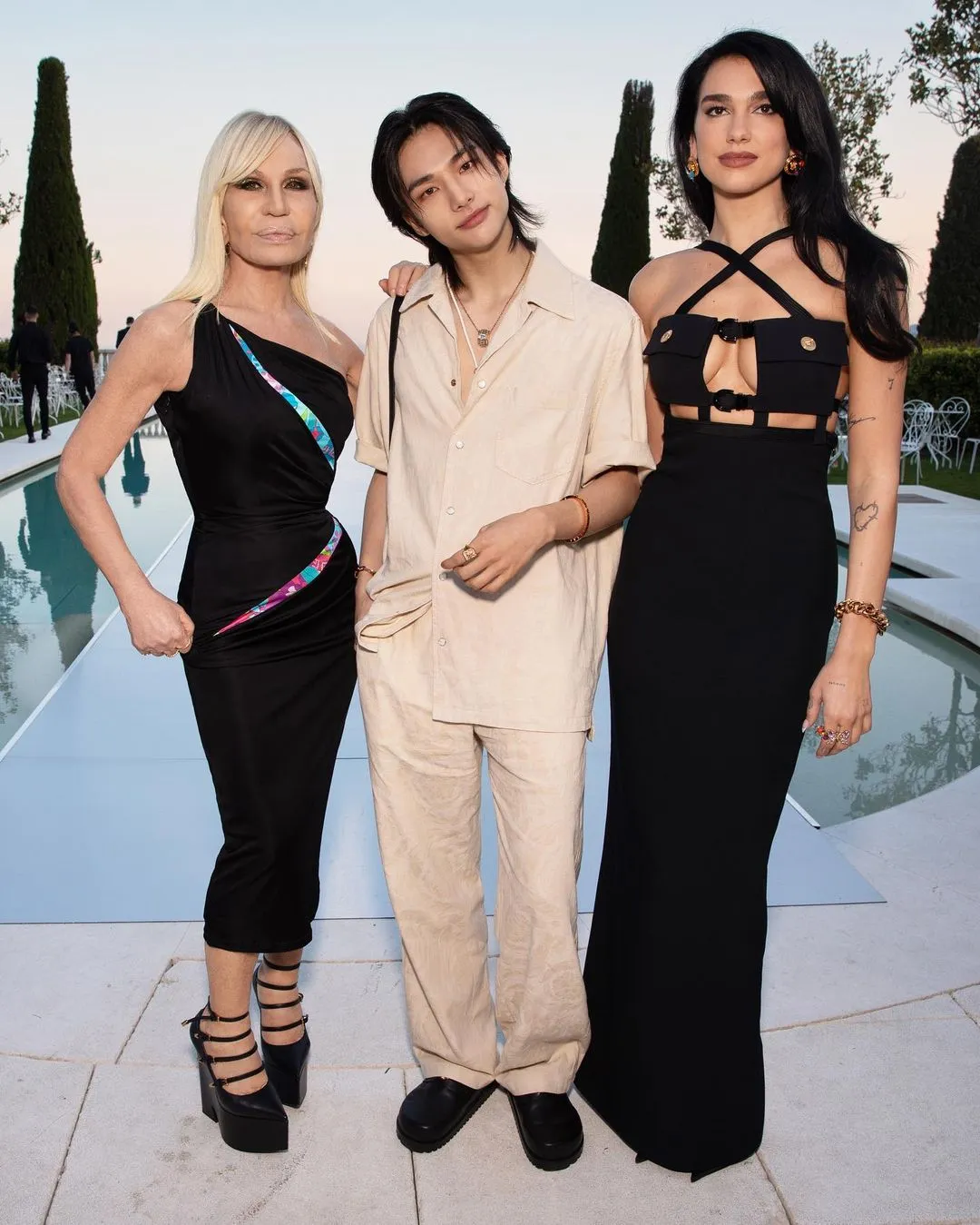 Donatella Versace, Hyunjin ze Stray Kids i Dua Lipa