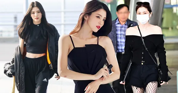 Han So Hee: Den Reiz der schwarzen Mode mit Stil und Raffinesse umarmen