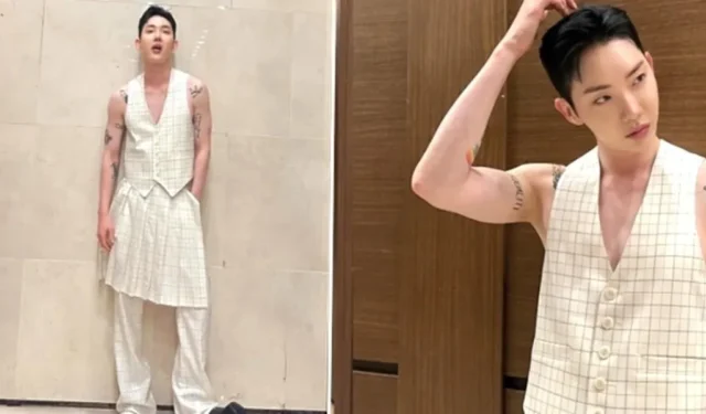 Jo Kwon exibe moda moderna com saia e calça Veja ‘RU Next?’ Conferência