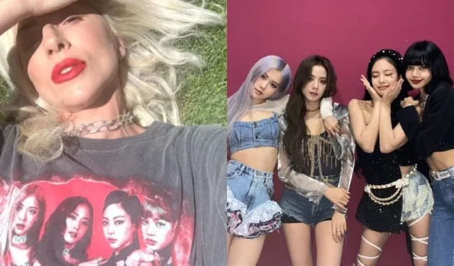 Lady Gaga usó una camiseta de BLACKPINK, demostrando una amistad continua