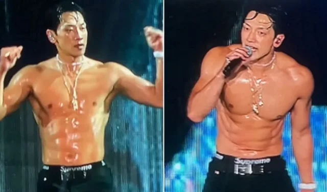 Rain rouba a cena no “SUMMER SWAG 2023” de Psy com performance de dança sexy