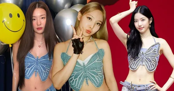 De TWICE Nayeon a LE SSERAFIM Kazuha, top borboleta se torna o item de moda mais procurado no K-pop 