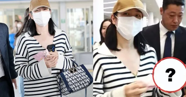 ¿Son Ye Jin reveló accidentalmente la aparición de su hijo en el aeropuerto?