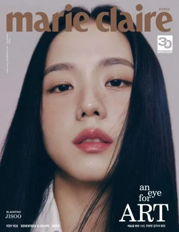 Jisoo czarnoróżowa Marie Claire