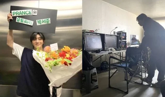 Park Seo Joon mostra una bella visuale nelle foto scattate sul set di “Concrete Utopia”