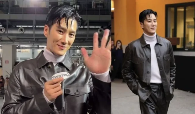 Homem de Jisoo – Ahn Bo Hyun participou da Milan Fashion Week com um visual bonito