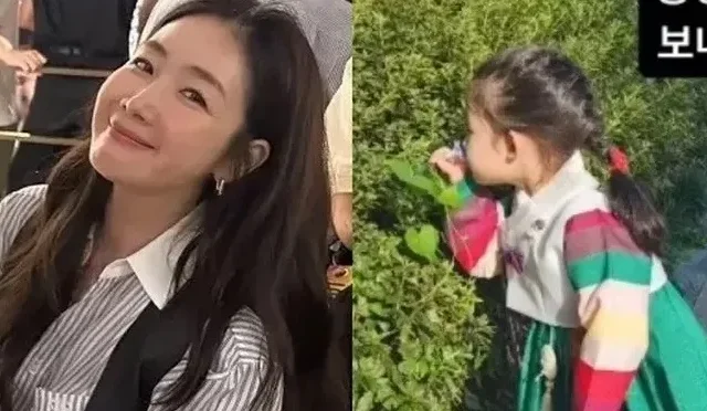 Choi Ji-woo enthüllt Chuseok-Fotos ihrer süßen 3-jährigen Tochter