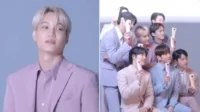 Kai de EXO revela su lado alegre durante la sesión de fotos de la marca con todo el grupo