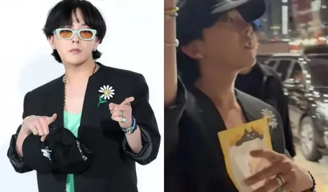 Mélange hilarant de G-Dragon : prendre une feuille vide pour un cadeau d’un fan