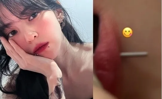 Han So-hee montre une ambiance girl-crush avec un piercing aux lèvres et un tatouage sur une nouvelle photo Instagram