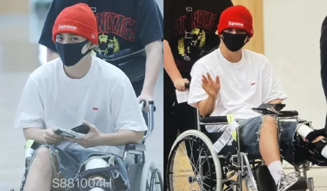 Malgré la blessure, le leader de SEVENTEEN repéré dans un fauteuil roulant en route vers le Japon pour le concert du groupe