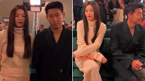 Spotkanie Son Heung Mina i Jeona Ji Hyuna na Burberry Show wywołuje internetowe szaleństwo