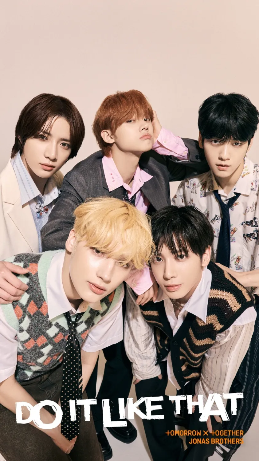 TXT、ジョナス・ブラザーズ、コラボ「Do It Like That」のコンセプト写真でスタンスをサプライズ