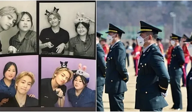 A mulher na foto 4cut que BTS V postou no Instagram é fã de ‘oficial militar’