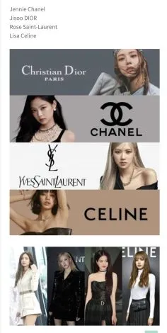 Membros do BLACKPINK usando Chanel