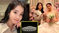 Jiyeon recibió una tiara de perlas como regalo de bodas de IU “Ella siempre supera mis expectativas”