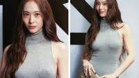 Krystal surpreende com elegância sensual em evento em Cingapura e compartilha a mesma estrutura com Ahn Hyo Seop