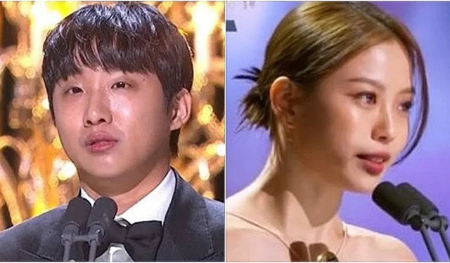 Hong Xa-bin And Go Min-si ha vinto il premio come miglior attore esordiente e miglior attore esordiente. Attrice ai quarantaquattresimi premi cinematografici del drago blu