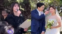 Hyeri do Girl’s Day fez um discurso de felicitações choroso para Sojin no dia do casamento