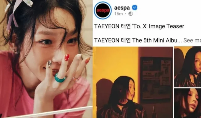 piąty członek aespa? Zwiastuny Taeyeon zostały omyłkowo przesłane na konto Girl Group