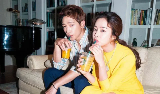 Rain e Kim Tae Hee são flagrados pegando suas duas filhas nos EUA