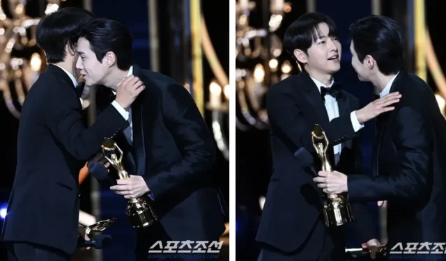 Il caloroso abbraccio di Song Joong Ki e Kim Seon Ho ai Blue Dragon Awards: amicizia genuina o collaborazione imminente?