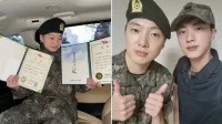 Seungyoon do WINNER ganha vários prêmios militares e conheceu Jin do BTS