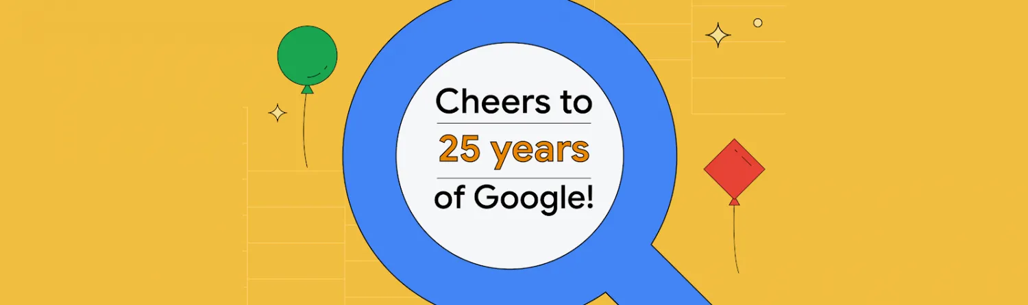 Célébration des 25 ans de Google