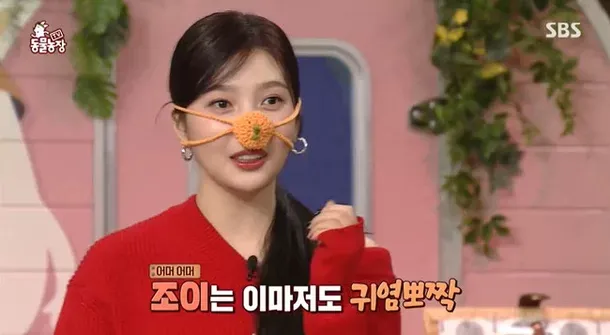 Joy de Red Velvet affichait des visuels mignons même avec un chauffe-nez allumé