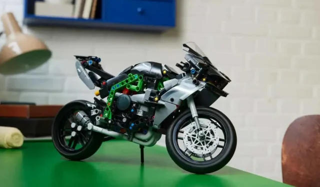 Motocicleta LEGO Technic Kawasaki Ninja H2R revelada para 2024