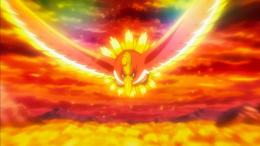 Ho-Oh im Pokemon-Anime