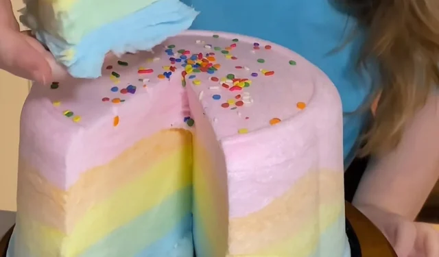 Où acheter le gâteau arc-en-ciel à la barbe à papa virale de TikTok