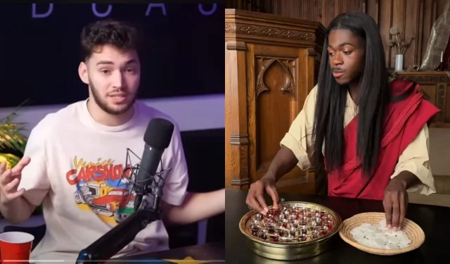 Adin Ross critica a Lil Nas X por las imágenes de Jesucristo