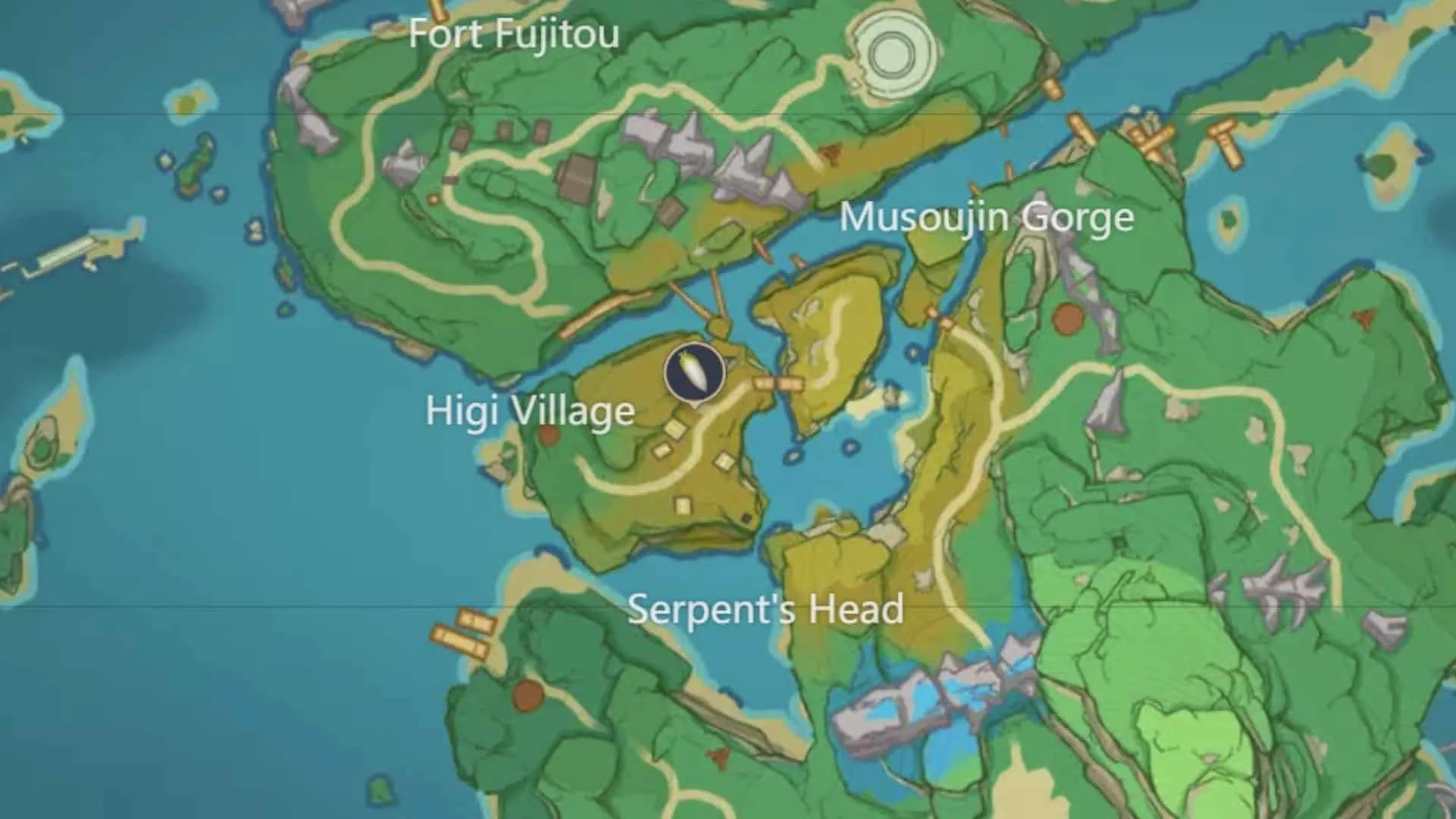 Teyvat Interactive Map Radish Inazuma 위치