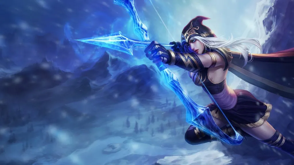 Ashe Splash Arte Liga de Leyendas