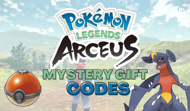 Pokemon Legends Arceus Mystery Gift 코드 – 2024년 무료 보상