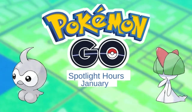 Calendario de Pokémon Go Spotlight Hour para enero de 2024