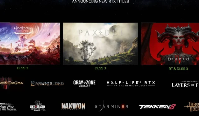 Nvidia DLSS 3 confirmada para Dragon’s Dogma 2, Tekken 8 y 2020. más