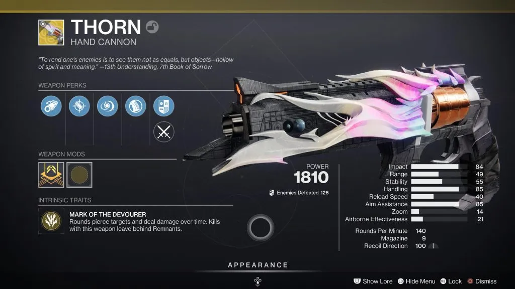 Épine dans Destiny 2