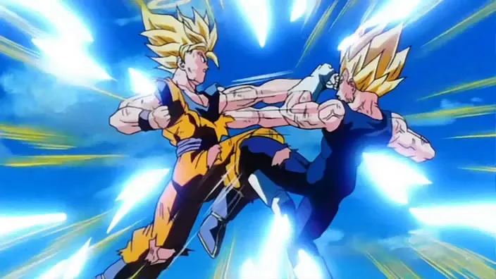 Dragon Ball Z Goku contro Majin Vegeta