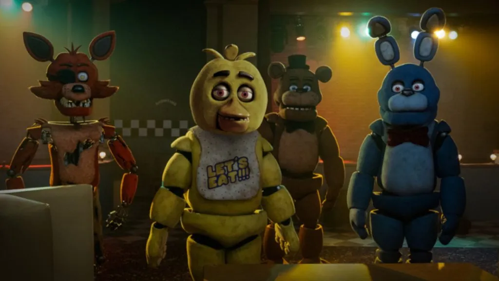 Los animatronics en Five Nights at Freddy's.