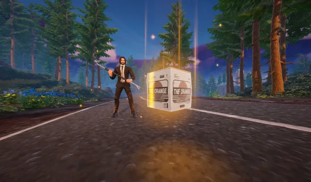 Onde encontrar a caixa de papelão em Fortnite