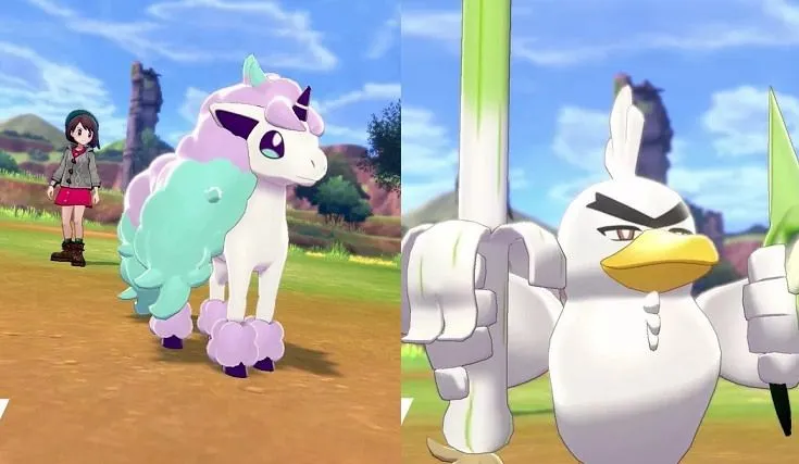 Códigos comerciales de Galarian Ponyta Farfetch'd