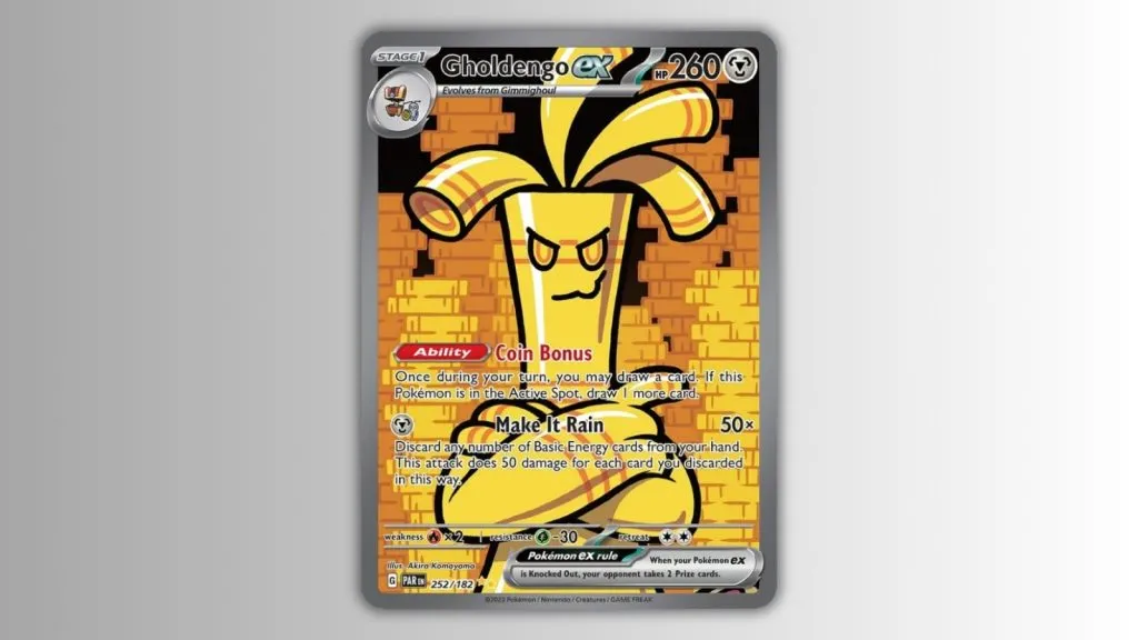 Gholdengo ex carta Pokemon TCG da Paradox Rift