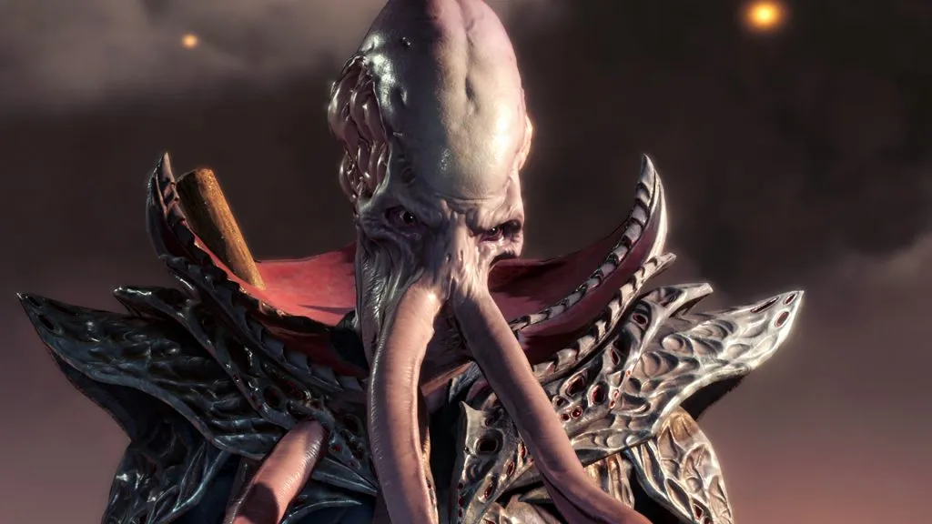 Uno screenshot di un Mind Flayer in Baldur's Gate 3