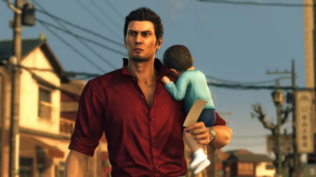 Kiryu avec Haruto dans Yakuza 6