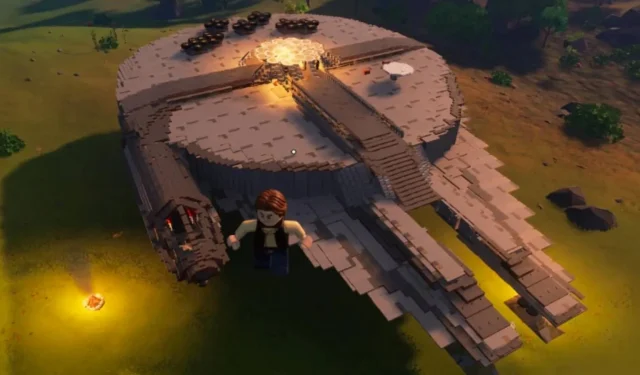 Jogador de LEGO Fortnite recria nave Millennium Falcon de Star Wars